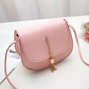 New Pink Cross Strap Purse w/ Tassel
